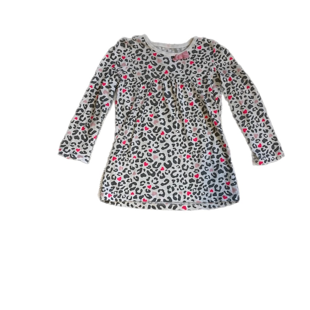 Animal Print Long Sleeved Tunic Top Size 5